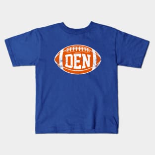 DEN Retro Football - Royal Blue Kids T-Shirt